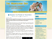 Tablet Screenshot of meditationden.com